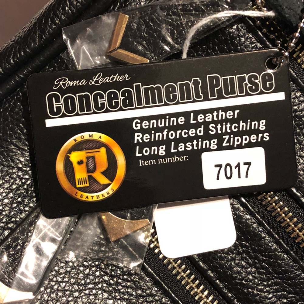 Black Crossbody Concealment Purse -7017 - Picture 7 of 8